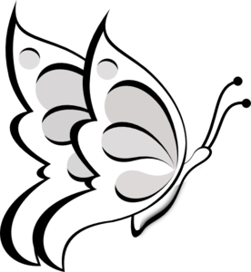 Blank Butterfly clip art - vector clip art online, royalty free ...