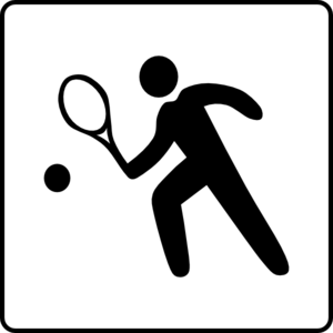 Hotel Icon Has Tennis Court clip art - vector clip art online ...