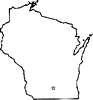 USA States - State of Wisconsin Coloring Pages