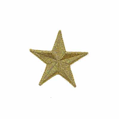 2-Inch Stars in Metallic GOLD Iron On Patches - Metallic Gold ...