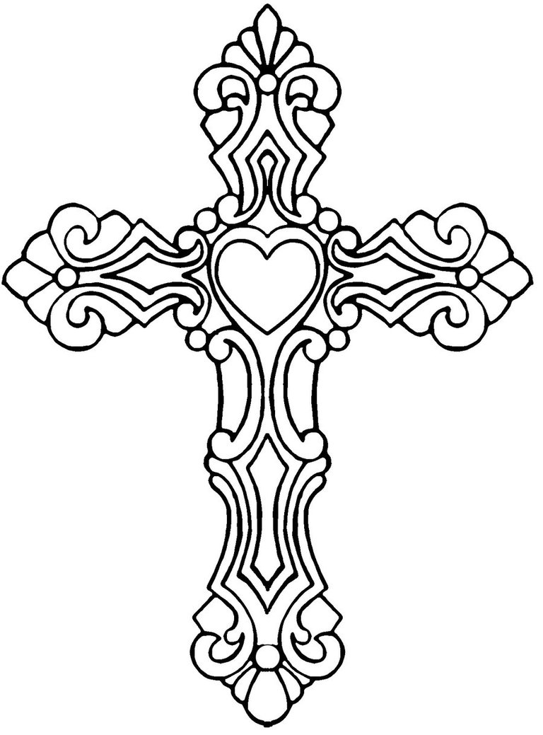 free heart and cross clip art - photo #37