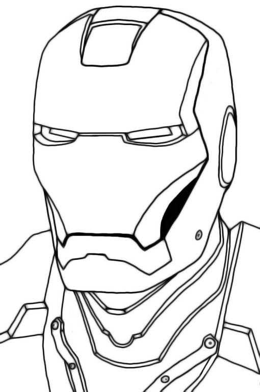 Ironman Head Outline - ClipArt Best