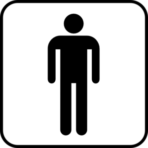 402 views Male Sign Bathroom Bw Boarder Clip Art - vector clip ...