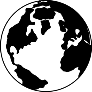 Bw Globe clip art - vector clip art online, royalty free & public ...