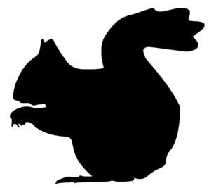 Squirrel Silhouette clip art - vector clip art online, royalty ...