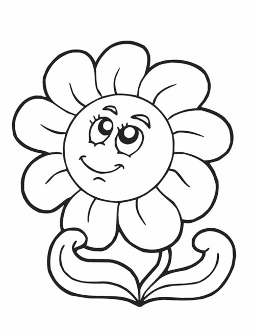 Flowers Coloring Pages 5 - Flower Maria
