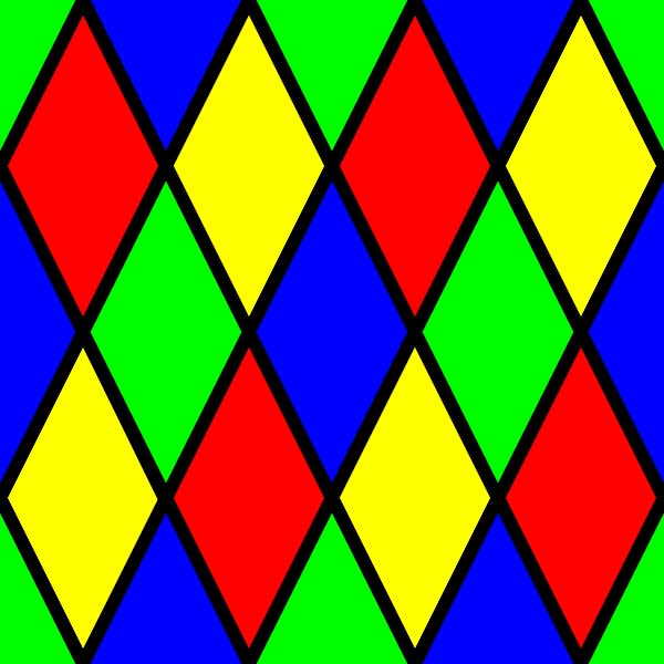 Colorful Diamond Pattern - Pictures of Geometric Patterns & Designs