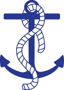 Free Anchor Clip Art Image - Ship's Anchor with Rope