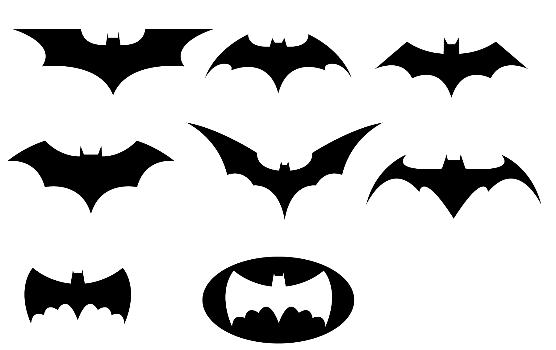 Batman Logo Black And White - ClipArt Best