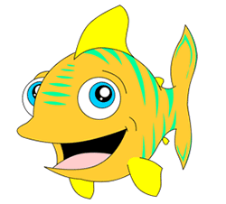 Cartoon Fish Step by Step Drawing Lesson
