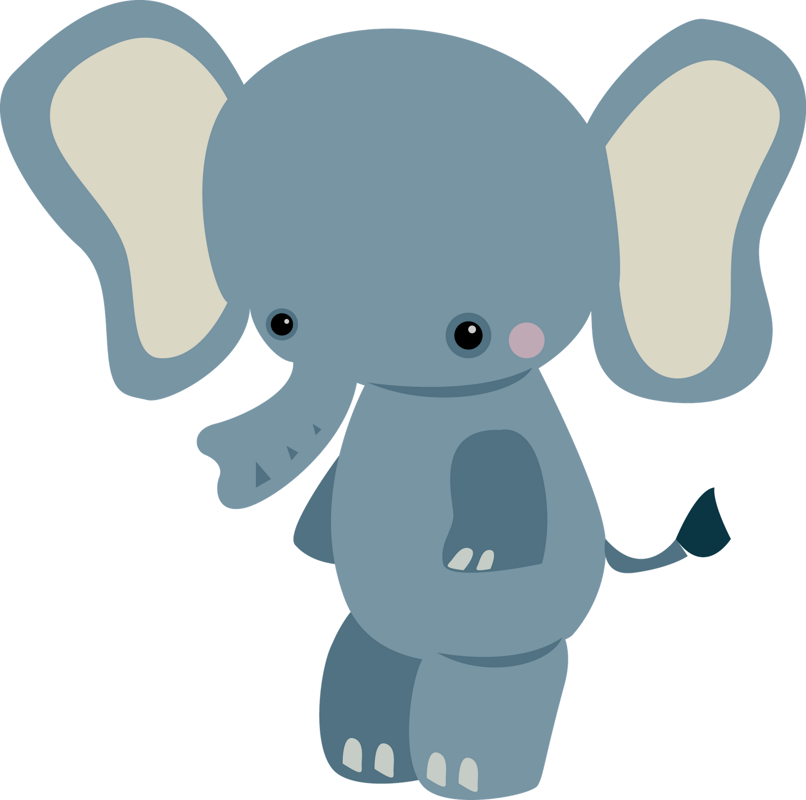 Cute Baby Elephant Clip Art Clipart Best