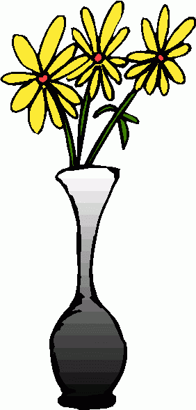 clip art of flower vase - photo #44
