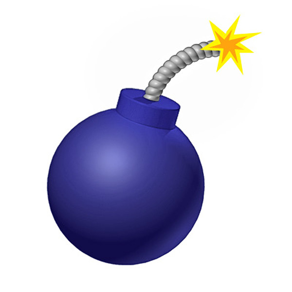3D 3ds cartoon bomb weapon