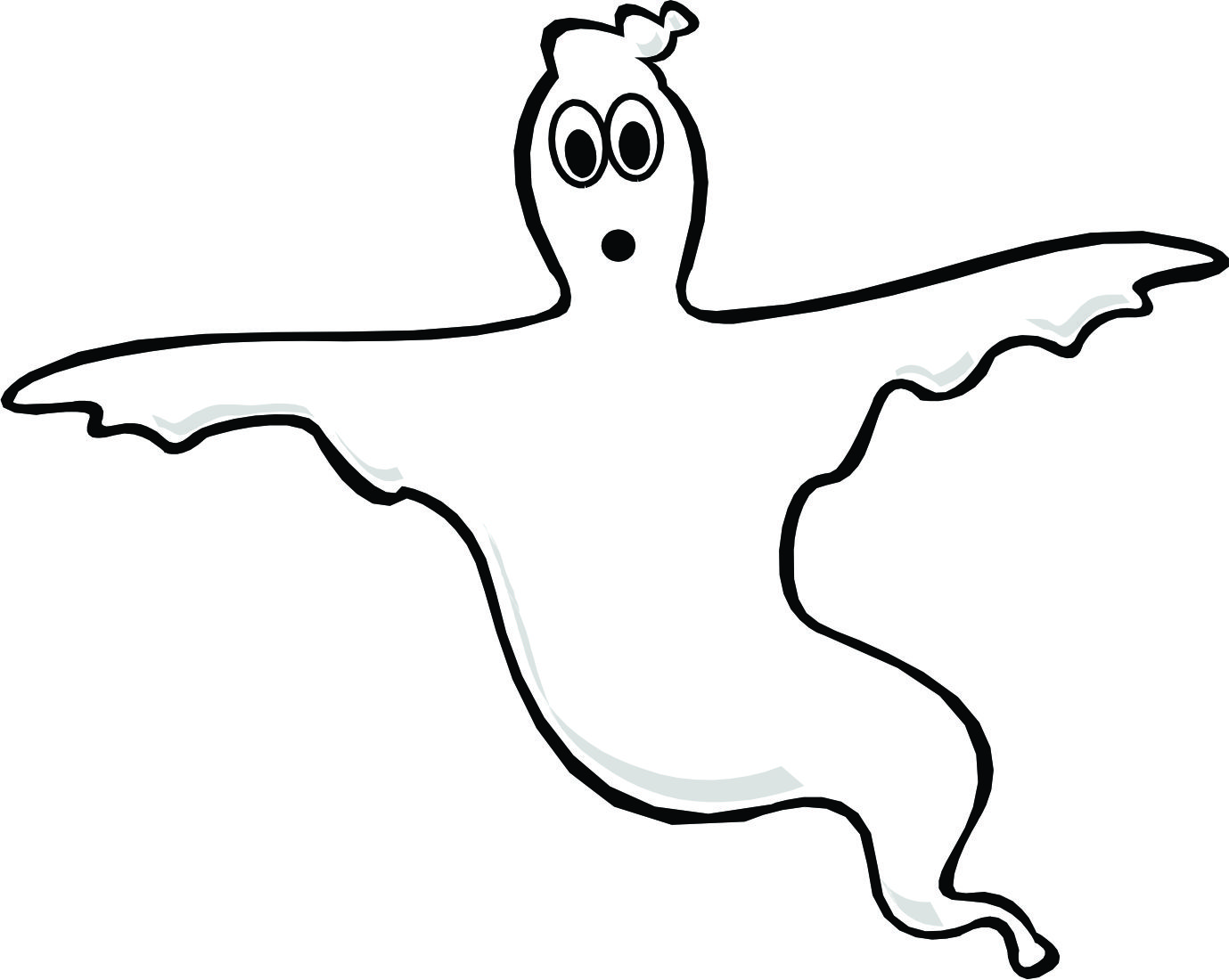 free black and white ghost clipart - photo #44