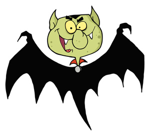Dracula Clipart Image - Spooky Ghoul - A Vampire Bat with a ...