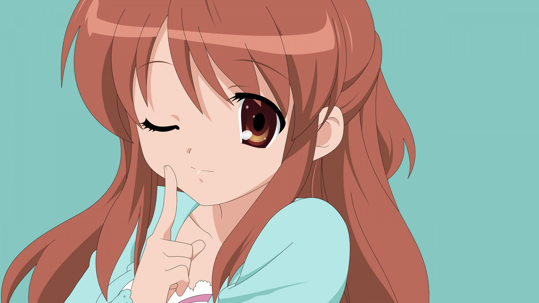 Winking Girl Smiley Face - ClipArt Best