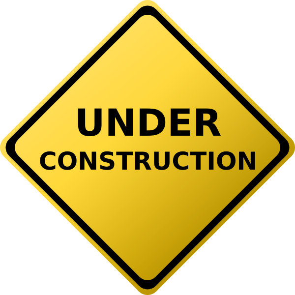 Under Construction Sign Clip Art - vector clip art ...