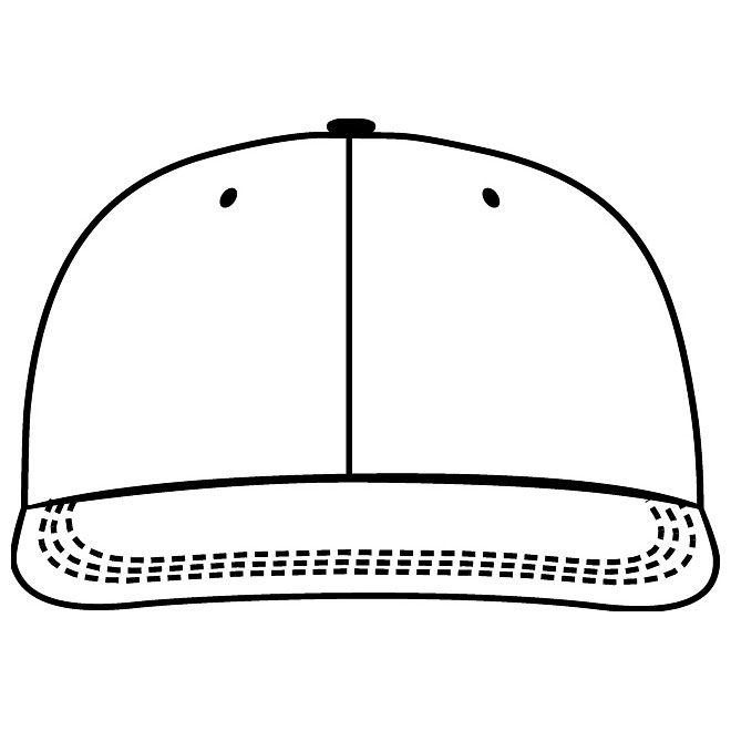 VECTOR CAP TEMPLATE FRONT VIEW - Download at Vectorportal