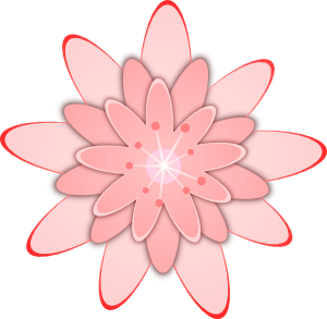 Flowers For > Light Pink Flower Cartoon