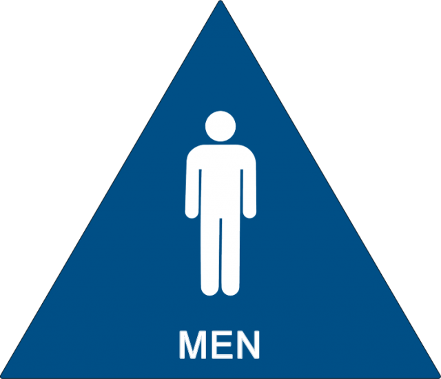 CA Title 24 Men's ADA Restroom Signs | Alpha Dog ADA Signs