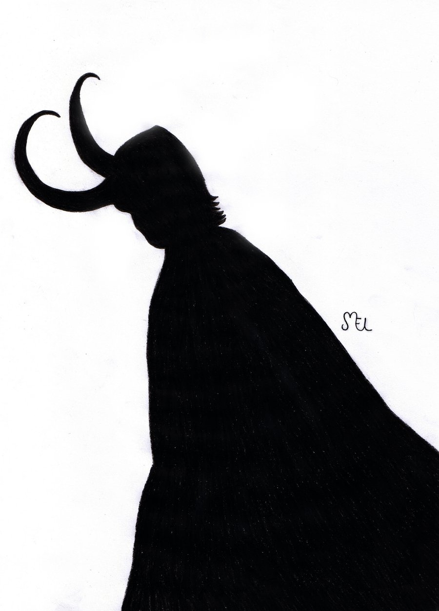 Loki silhouette by moniLainLP on DeviantArt