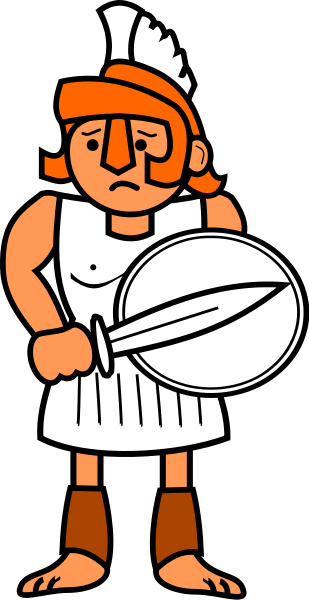 Roman soldier clipart