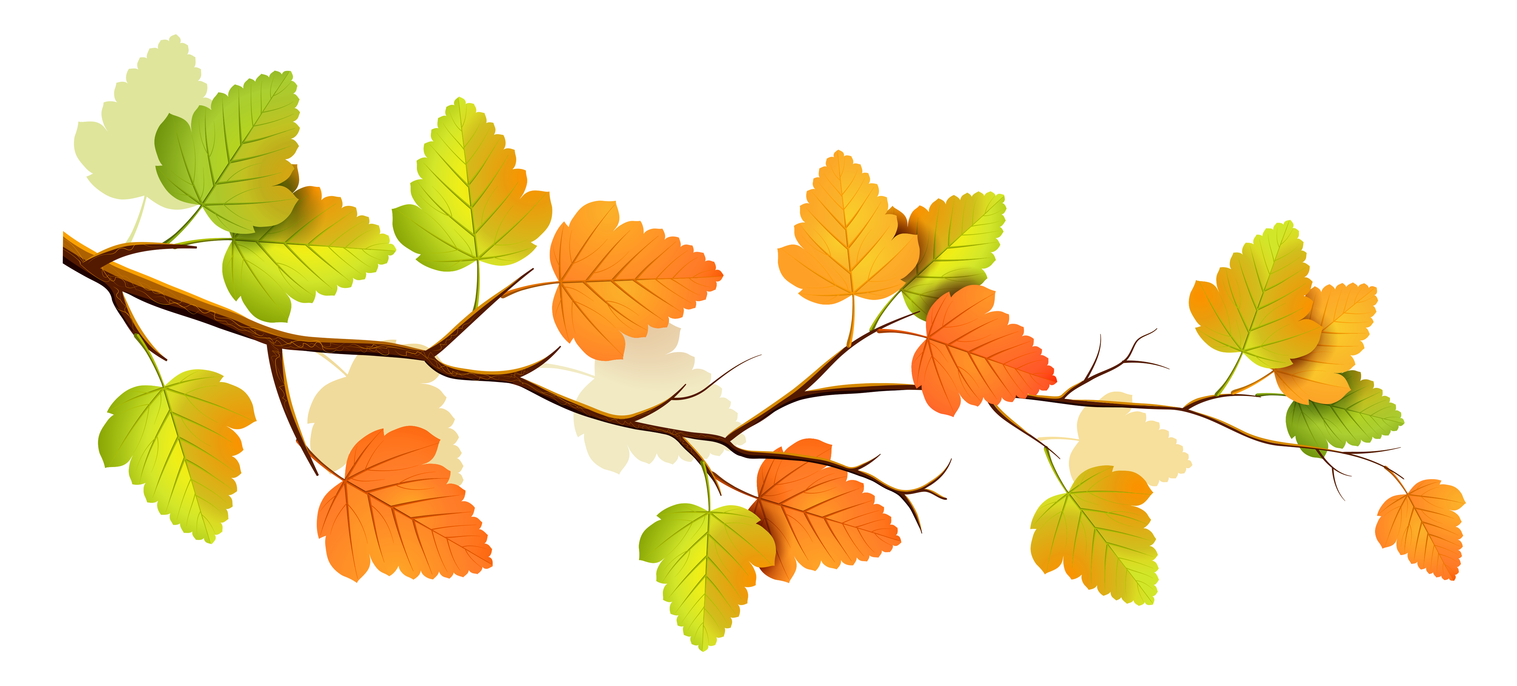 Fall tree branch clip art