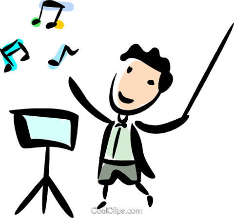 Orchestra conductor clipart