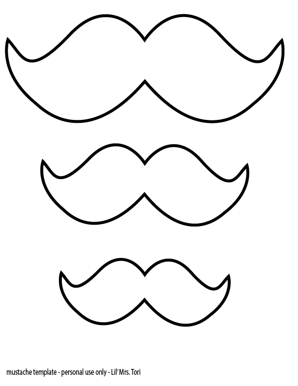 Mustache Template | Printable Photo ...