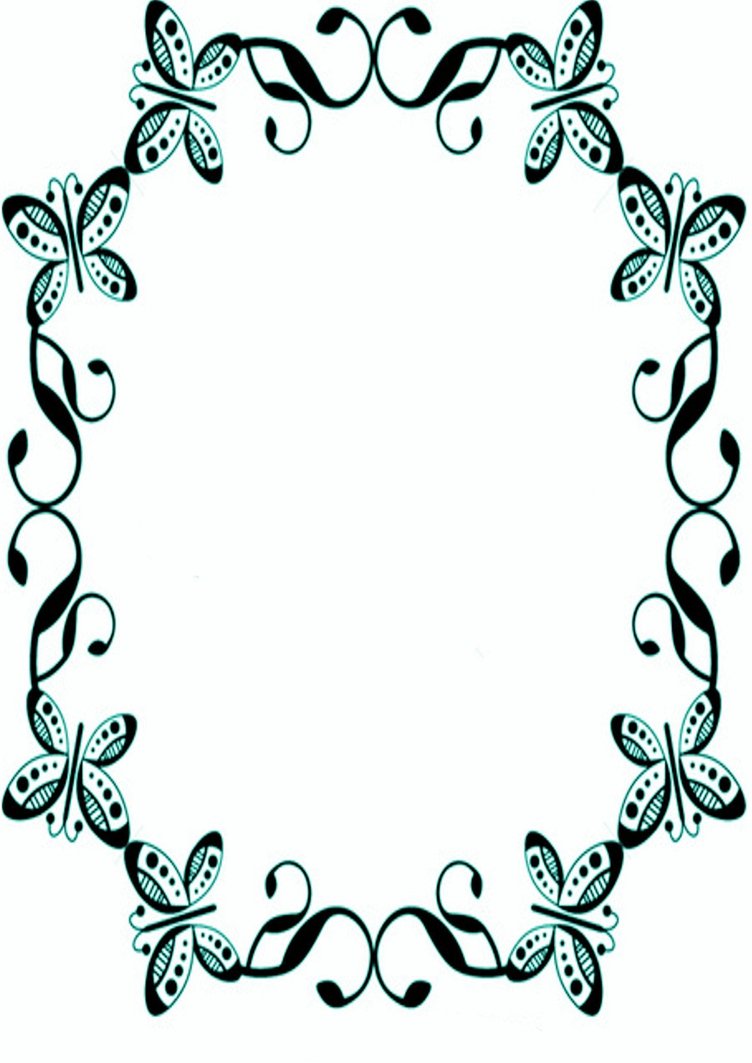 Free Printable Butterfly Borders