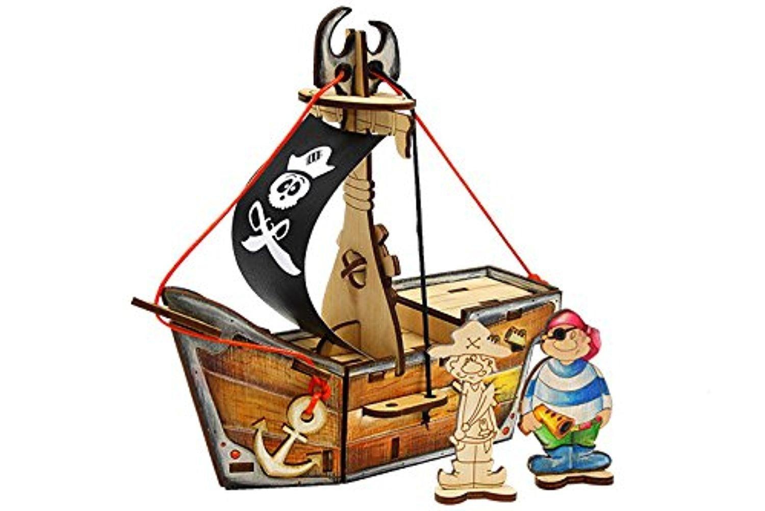 The Children's Wooden Designer "Pirate Ship" 28 Parts - Latest ...
