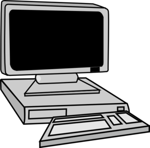 Computer Clipart Black And White - Free Clipart Images