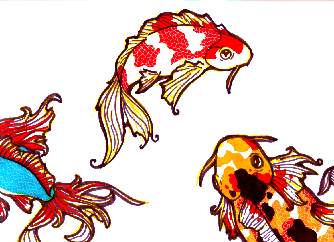 Koi Fish Cartoon - ClipArt Best