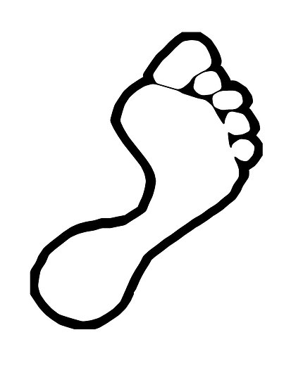 Foot Outline Drawing Clipart Best