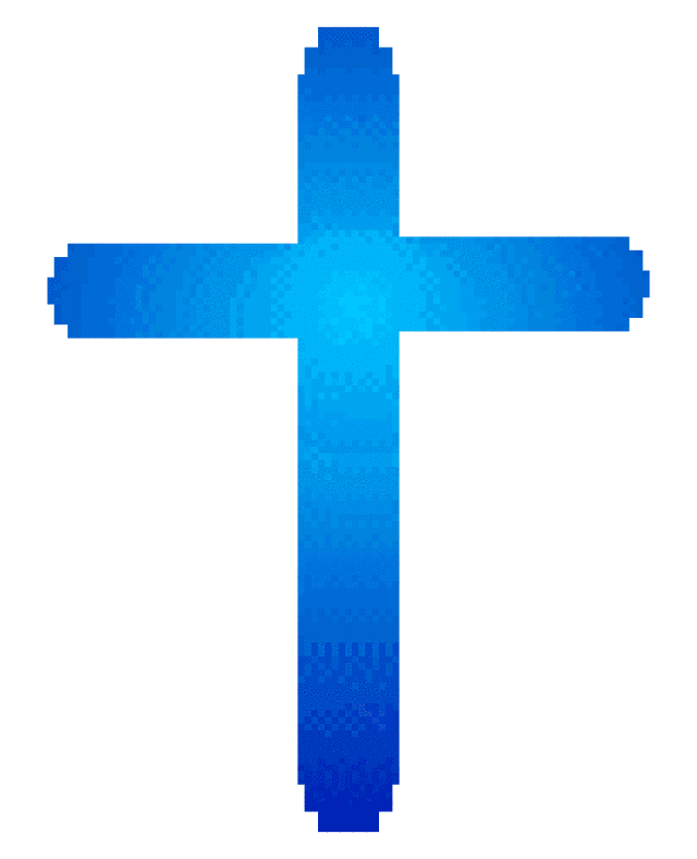 Blue Baptism Cross Clipart