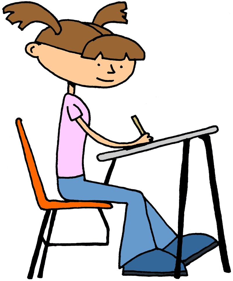Girl Doing Homework | Free Download Clip Art | Free Clip Art | on ...