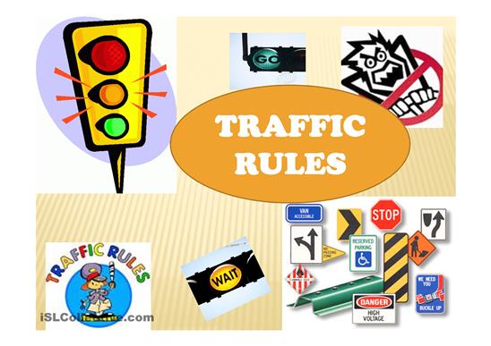 traffic rules worksheet - Free ESL projectable worksheets made by ...