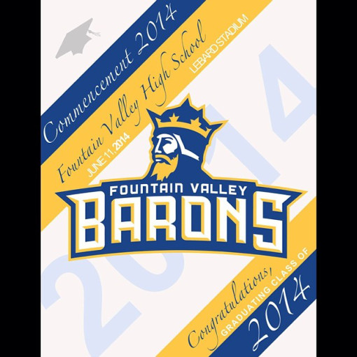 My final design for Fountain Valley High School…the graduation ...