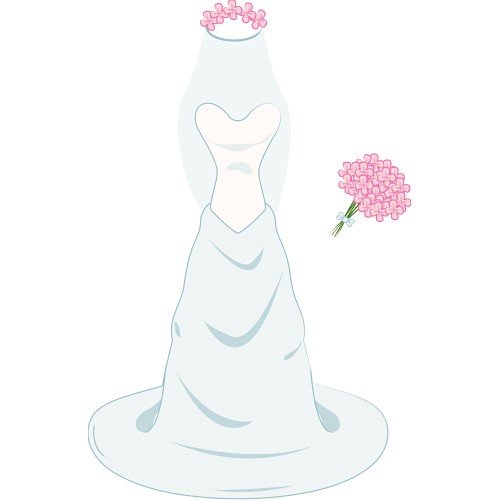 clipart wedding dress clipart - photo #24