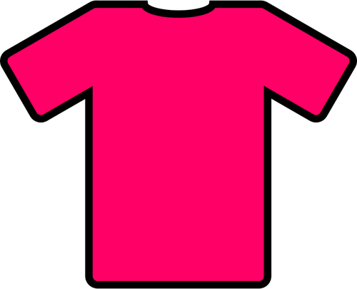 Pink t-shirt vector image | Public domain vectors