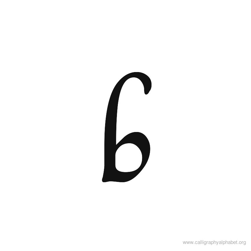 Calligraphy Alphabet B | Alphabet B Calligraphy Sample Styles ...