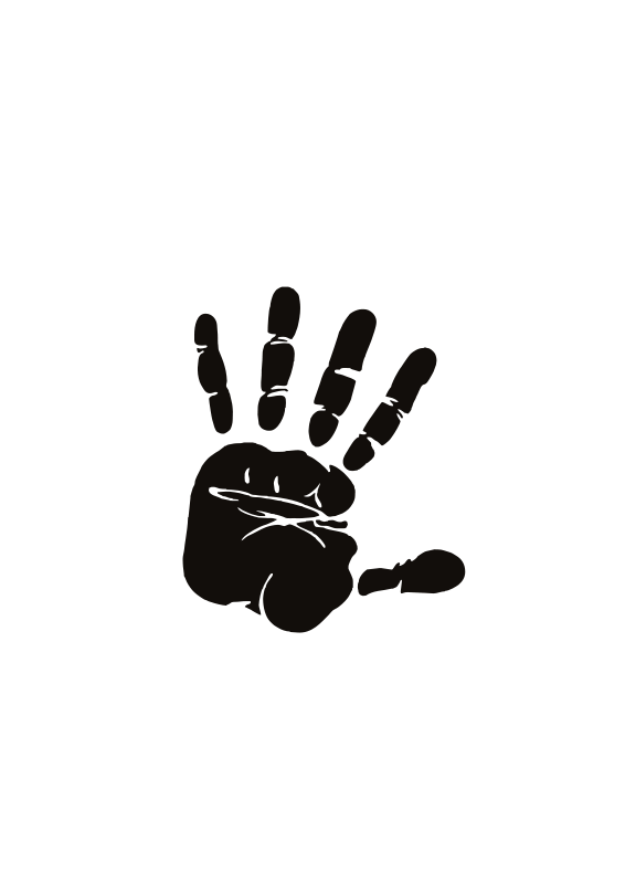 Hand Palm Forward Clip Art Download