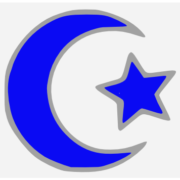 File:Islamic star and crescent electric blue.PNG