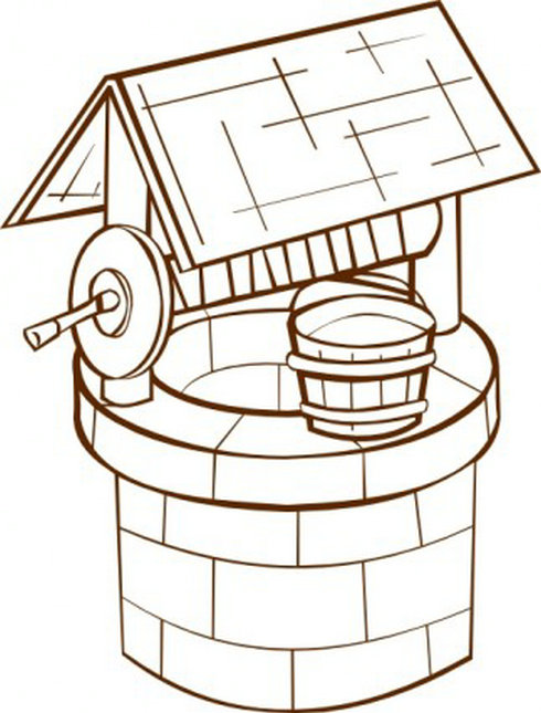 Wishing Well Clip Art 2 | Free Vector Download - Graphics,Material ...