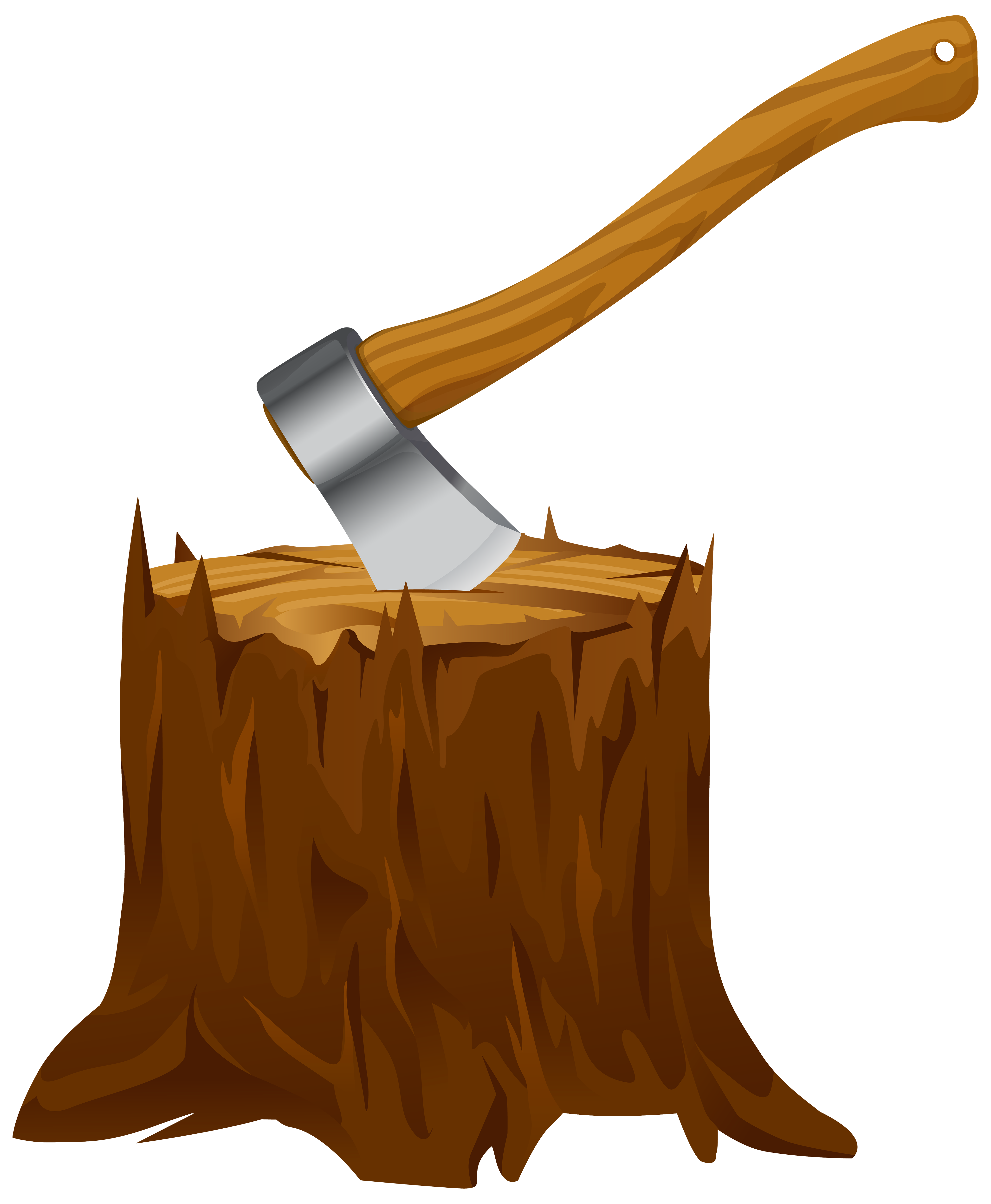 Tree Stump with Axe Clipart PNG Image - ClipArt Best - ClipArt Best