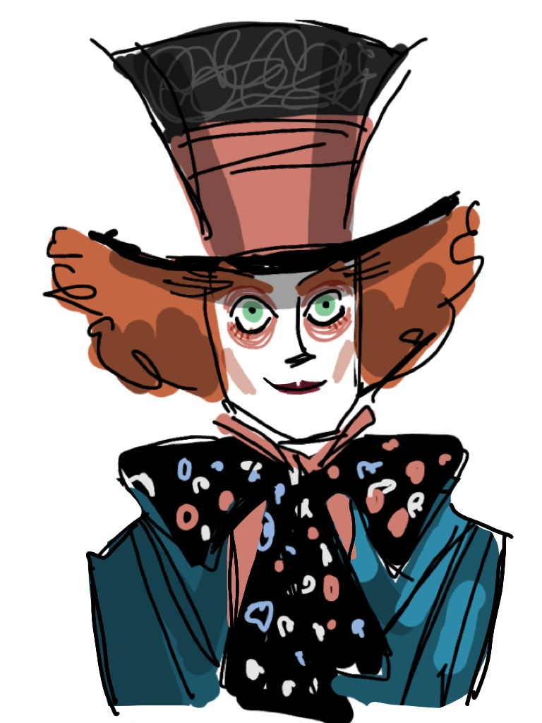 Mad Hatter Drawing - ClipArt Best