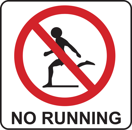 No running clipart