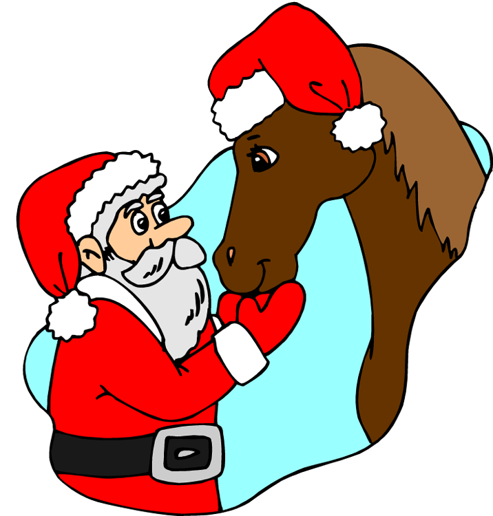 clip art horse christmas - photo #1