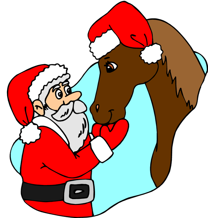 clipart christmas horses - photo #1