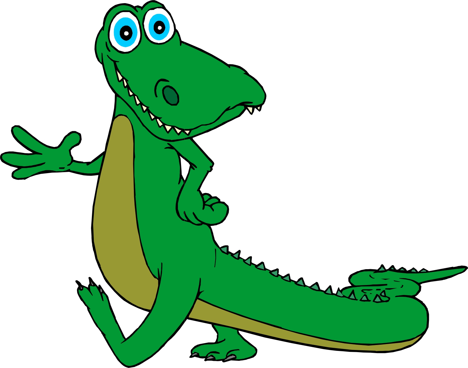 Cartoon Alligator Clip Art